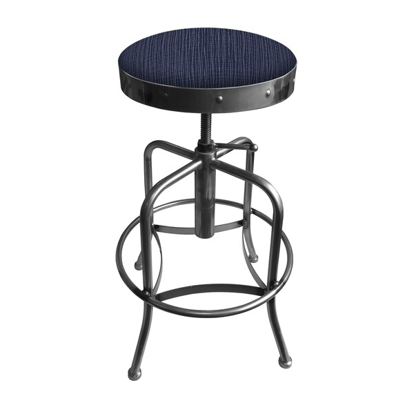 Adjustable Stool, Clear Coat Finish, Graph Anchor Seat